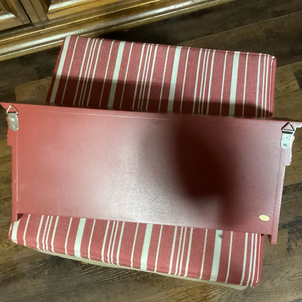 New red wooden 18” shelf or hanging rack.